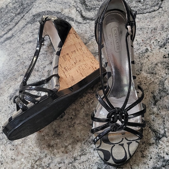 Coach Shoes - Coach Signature Joslin Wedges